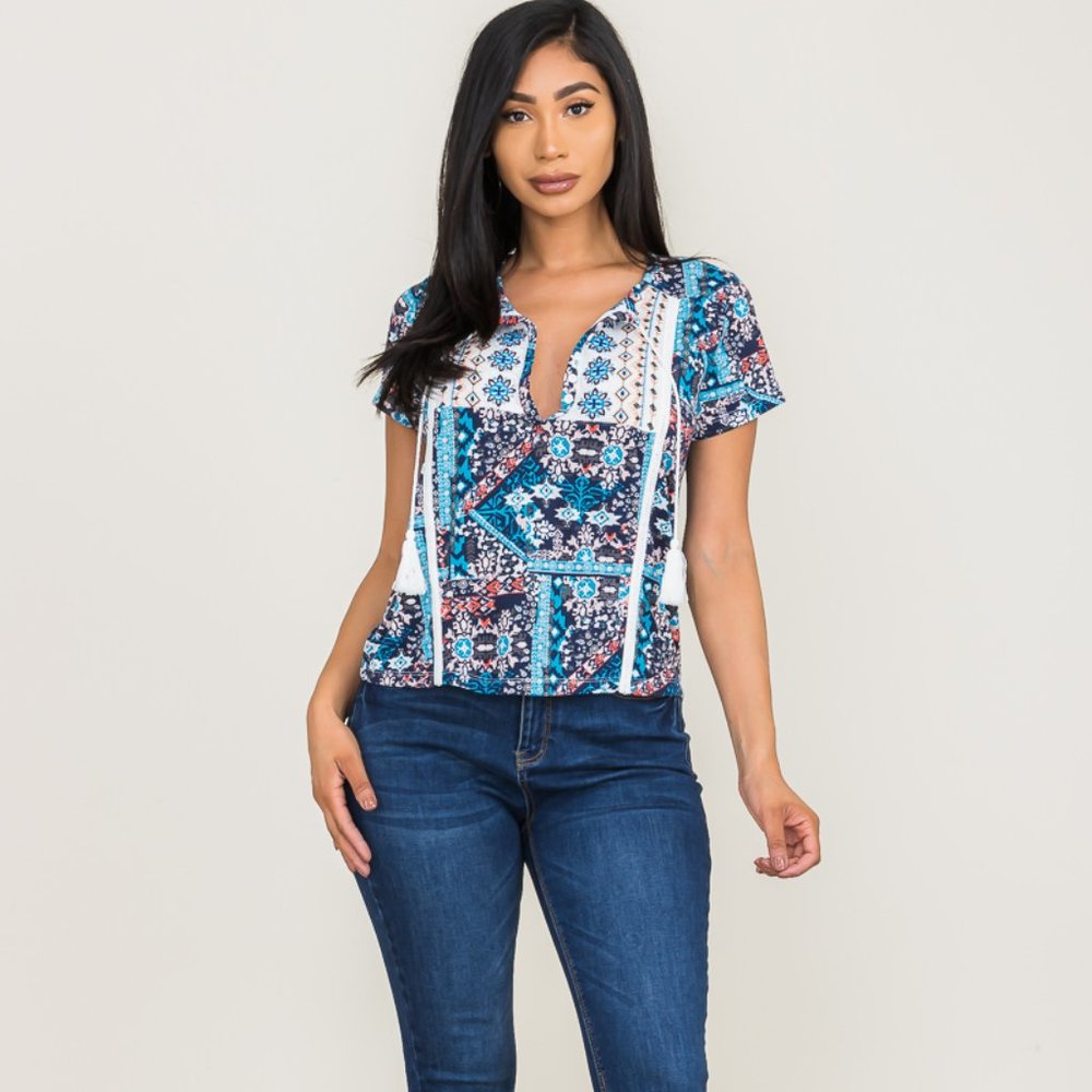 Grifflin Paris Printed Top